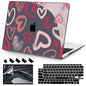 Teryeefi for MacBook Air 13 inch Case 2021 2020 2019 2018 Release (Model A2337 A2179 A1932 Retina Display with Touch ID), Plastic Hard Shell Case & Keyboard Cover for MacBook Air 13 M1, Gold Flowers
