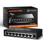 AUMOX PRO 5 Port Gigabit PoE Switch 78W 4 PoE+1 Uplink VLAN Unmanaged