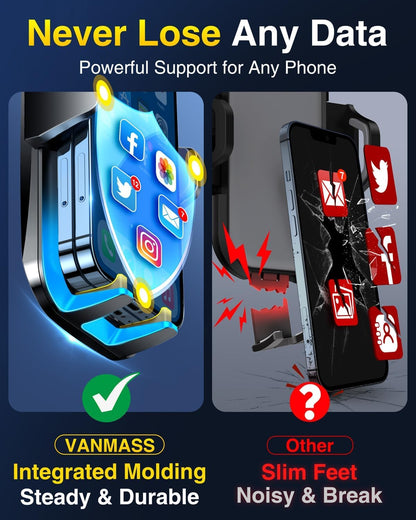 VANMASS【85+LBS Strongest Suction & Military-Grade Ultimate Car Phone Mount