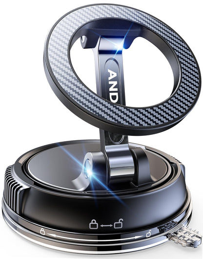 ANDERY Car Phone Holder for Magsafe [78+LBS Strongest Suction & 2400gf Strongest Magnetic] 360° Adjustable Car Phone Mount, Phone Holders for Your Car for iPhone 18-12 Pro Max Air Plus (Carbon Fiber)