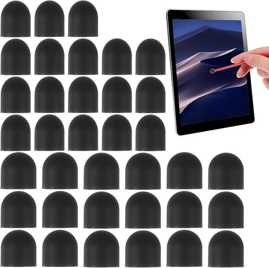Nogeqi 36Pcs Rubber Tips for Stylus Pens, 0.2'' & 0.28'' Universal Stylus Tips, Replacement Soft Nibs for Touch Screen Pen, High Sensitivity, No Scratches