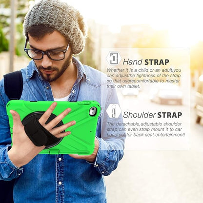 BRAECN iPad mini 5 Case,iPad mini 4 Case, Heavy Duty Shockproof Protective Rugged Case with Pencil Holder,Hand Strap,Kickstand, Shoulder Strap for iPad mini 5th/4th Generation 7.9 Inch for Kids