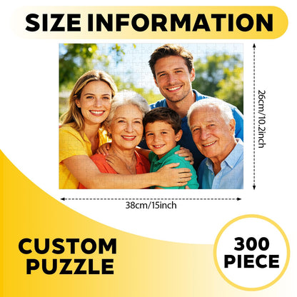 Custom Photos Puzzle, Personalized Jigsaw Puzzle for Adults 300Pcs