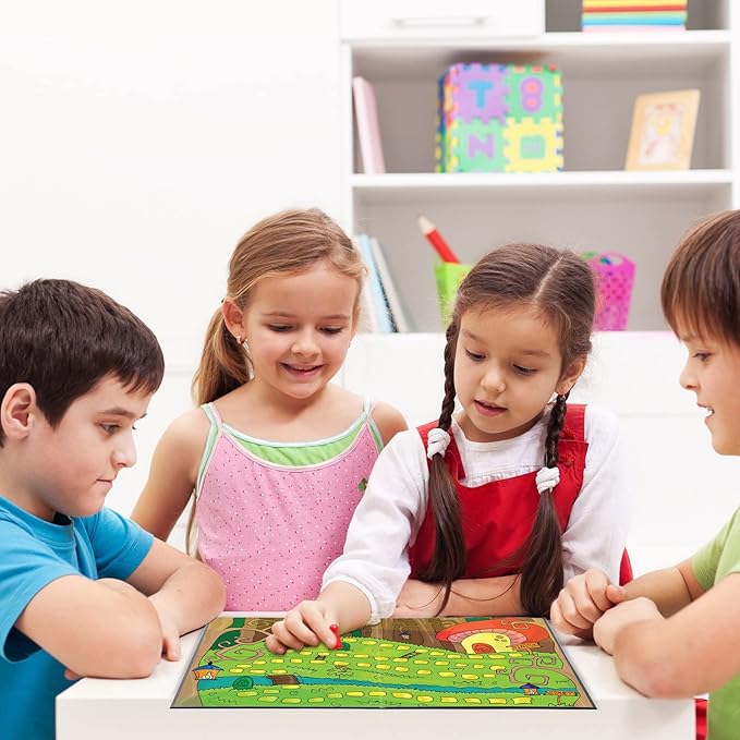 Zhanmai 10 Pcs Blank Game Board 18 x 18 Inches Quad Fold Dry Erase Make Your Own Game Board Folding Cardboard for School Classroom DIY Games Entertainment Activities