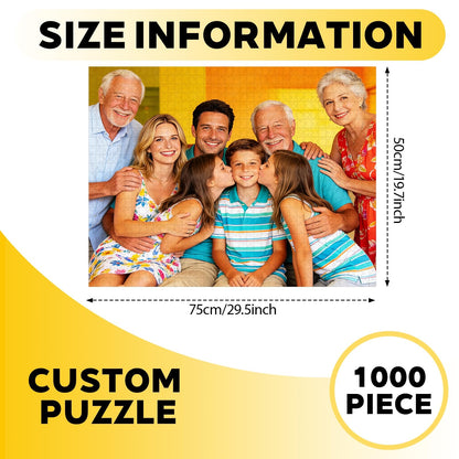 Custom Photos Puzzle, Personalized Jigsaw Puzzle for Adults 1000Pcs