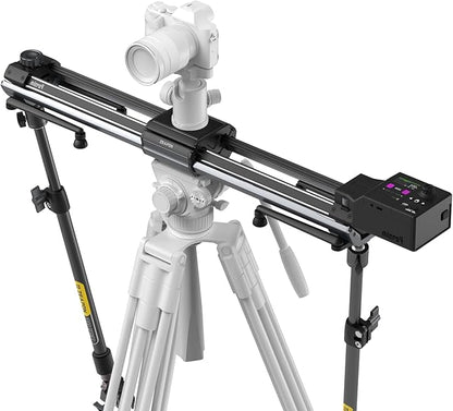 Zeapon Micro4 E1000 Double Distance Motorized Camera Slider, High-Speed Low Noise Motor 10-26Lbs Payload, 42''/107cm Compact Slider with Carrying case, LCD Screen, App Control, Smooth Damping Design