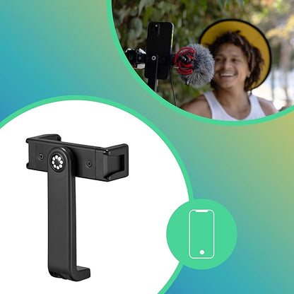 JOBY GorillaPod 1K GripTight 360 Mount Kit, Compact Flexible Tripod 1K Stand and BallHead, with Rotating Phone Mount, Easy Landscape or Portrait Mode, Double Cold Shoe, Supports up to 1kg (2.2lb)