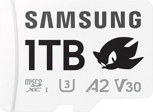 Samsung PRO Plus Sonic The Hedgehog 1TB microSDXC + Adapter, Up to 180MB/s