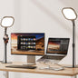 Desk Ring Light with Stand and Phone Holder, 3000K-6500K Adjustable Computer Ringlight, Video Conference Light for Zoom Meeting, Video Calls, Webcam, Desktop Light for Video Recording, CRI 97.8