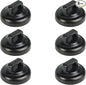 Magnet Zip Tie Mount Magnetic Zip Ties Mount Clips Base Holder Strong Multipurpose Wire Cable Holder Mount Wire Clips Management for Home Office Marine Electrical Wiring (6 Pcs, D19 Small)
