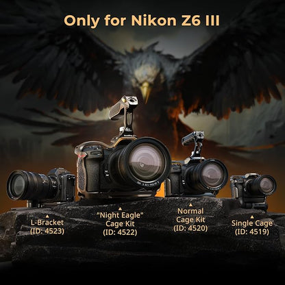 SmallRig Z6 III Camera Cage Kit for Nikon Z6 III, with Top Handle and Cable Clamp, Aluminum Alloy Camera Full Cage Kit with Anti-Twist Design, Built-in Quick Release Plate for Arca-Swiss - 4520
