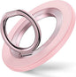 Syncwire Magnetic Phone Ring Holder for MagSafe, Magnetic Phone Ring Stand Finger Grip Kickstand with Two-Sided Magnets Compatible iPhone,Android,MagSafe Accessories, Light Pink