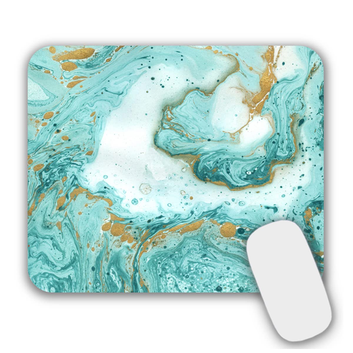 Small Mouse Pad Mouse Mat for Desk Laptop Computer(Leaf)