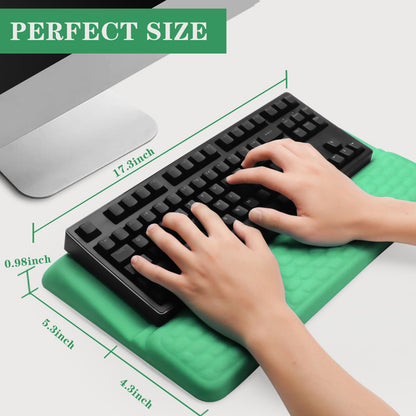Computer Keyboard Stand with Wrist Rest Support Pad, Green