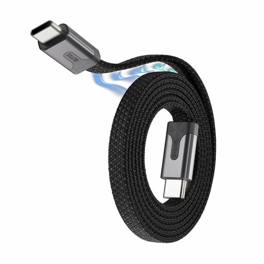 Statik MagStack Slim Pro USB C to C Flat Coil Magnetic Charging Cable, 100W