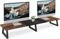 TEAMIX 42 inch Large Dual Monitor Riser, Extra Long Monitor Stand Riser Wide TV Stand Riser Monitor Stand for 2 Monitors Wood & Steel Desktop Riser Desk Organization Home Office