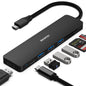 BENFEI 8-in-1 USB C Hub with Secure Clamp – Features 4K@60Hz HDMI, Gigabit Ethernet, 100W PD, 10Gbps 1x USB-C, 2 x USB-A 3.2, 2 x USB-A 2.0 Compatible with MacBook, iPad Pro, iMac, S23, XPS17
