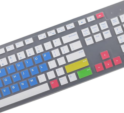 Keyboard Cover Skin for Dell KM636 KB216 KB216t KB216d KB216p Wired & Wireless Keyboard, Dell Optiplex 5250 3050 3240 5460 7450 7050, Dell Inspiron Desktop 24" 27" 5400 5490 7700 7790 3475 3670 3477
