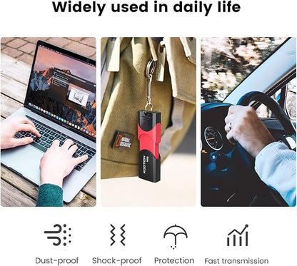 USB 3.0 Flash Drive KOOTION 10 Pack 16GB USB 3.0 Thumb Drive Retractable 16G Zip Drive Ultra High Speed USB Stick Jump Drive Rugged Memory Stick with LED Indicator for Data Storage and Transfer