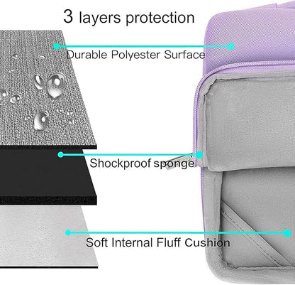 MOSISO Compatible with MacBook Air 13 inch Case 2025 2024 2023 2022 M4 A3240 M3 A3113 M2 A2681, Hard Shell&Sleeve Bag&Keyboard Skin&Webcam Cover&Screen Film for MacBook Air 13.6 inch, Purple