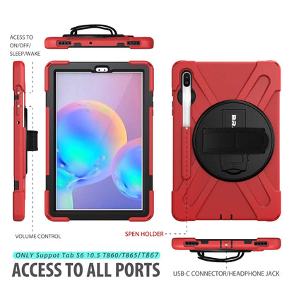 BRAECN Case for Galaxy Tab S6: 10.5" 2019 Samsung SM-T860/T865/T867 Red