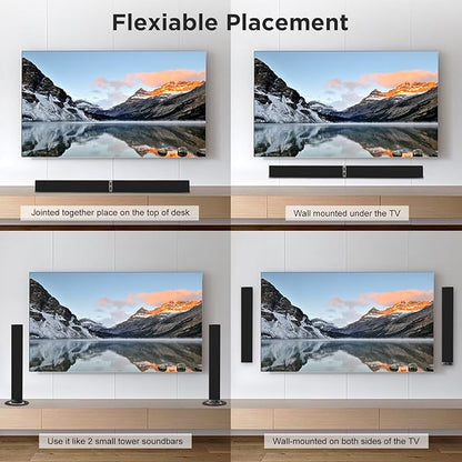 MZEIBO Sound Bar for Smart TV
