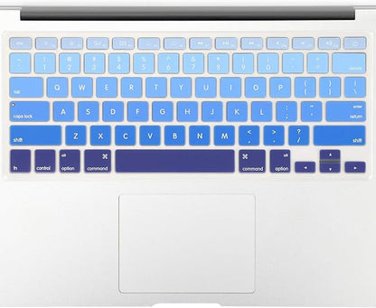 Allinside Blue Ombre Keyboard Cover Skin for MacBook Pro 13" 15" 17" (2015 or Older Version), MacBook Air 13" A1369/A1466, Older iMac Wireless Keyboard MC184LL/B