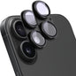 SHANG PIN JIA 2 Pack Camera Lens Protector for iPhone 16 Pro/16 Pro Max,[Not Easy to Breakn ] AR Tempered Glass Strong Adsorption Metal Camera Cover Screen-Black