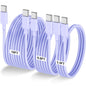 LOFPYE 3-Pack 10FT 60W USB C to USB C Cable, Type C to Type C Cable,Fast Charging Cable for iPhone 16 15 Pro Plus Pro Max，for Galaxy S24 S23, for iPad Pro/Air, for MacBook Pro/Air and More