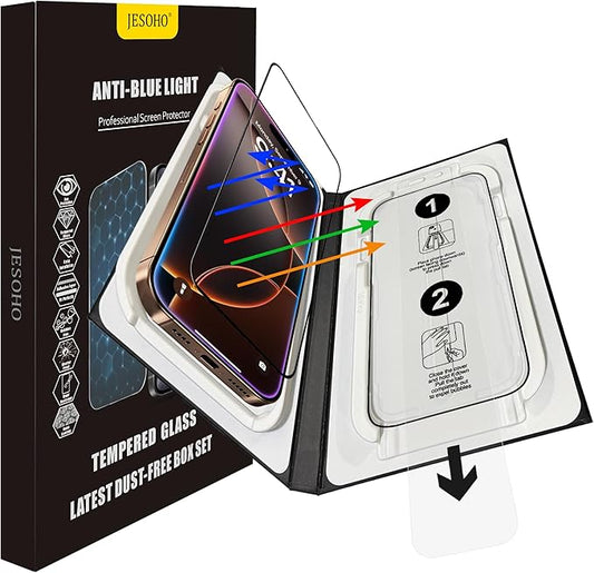 JESOHO Blue Light Blocking Screen Protector for iPhone 16 Pro Max 6.9 "
