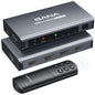 HDMI Switch 5 in 1 Out 4K@60Hz, GANA HDMI Splitter Switcher with Remote, Aluminum HDMI 2.0 Switch Box Hub for 3D, HDCP2.2, HDR, Compatible with Xbox, PS5/4/3,Fire Stick,Roku,Blu-Ray Player, Green
