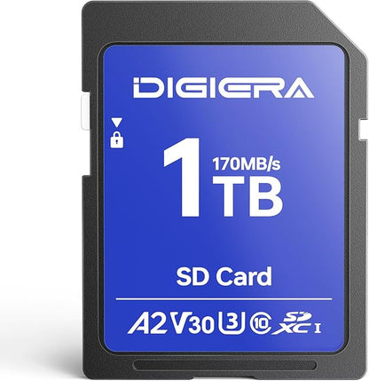 1T LS100 SDXC UHS-I Memory Card - up to 170MB/s, C10, U3, V30, 4K UHD, SD Card for Computers, Digital Cameras, Home Theatre Devices, Car Navigation Systems (1 Pack)