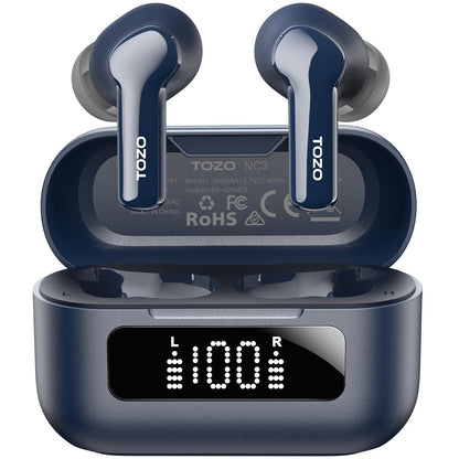 TOZO Hybrid Active Noise Cancelling in Ear Wireless Earbuds, 68H Playtime