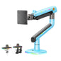 NB Gaming Monitor Arm or for 32 to 60 Inches Screen, Load up to 20 kg, VESA 75/100, RGB-Light, Heavy Duty, Multi Angle Adjustable, Premium Aluminum, Blue