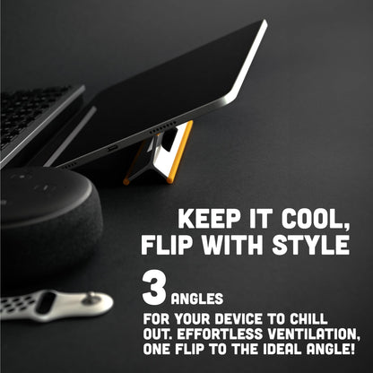 Steepy Portable Laptop Stand for Desk – Adjustable Height, & Portable Laptop Holder – Ergonomic Computer Stand for Cooling & Comfort – Slip-Proof, Sturdy Design – Universal Fit for 13-17 Inch Devices