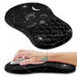 Hokafenle Ergonomic Mouse Pad Wrist Support, Wrist Rest Mousepad for Carpal Tunnel Pain Relief with Integrated Memory Foam Slope Massage Bulge (11.8x7.9 inch,Cute Floral