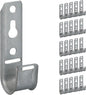 ICC 3/4-Inch Wall Mount J-Hook – 25-Pack, Cable Support Hooks Without Retainer Clips, Galvanized Steel with Zinc Finish – for Structured Cabling and Cable Management