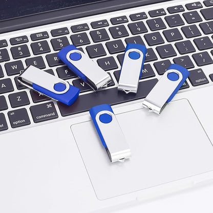 EASTBULL 50 Pack 4GB Bulk Flash Drives Pack USB 2.0 Thumb Drives Pack 4GB Bulk USB Drive (Blue, 50 Units)