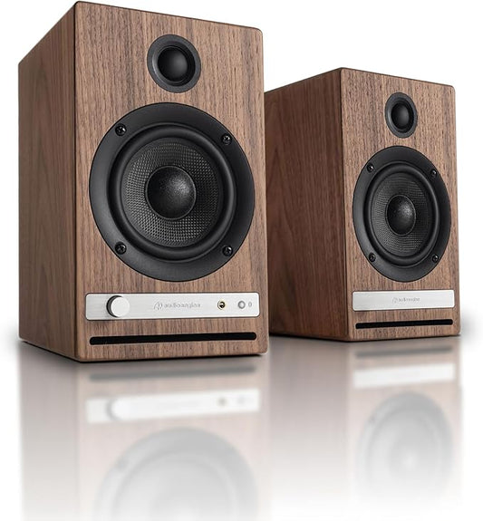 Audioengine HD4 Powered Bookshelf Speakers – Bluetooth 5.3 aptX Adaptive,