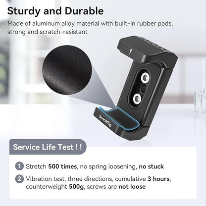 SmallRig Aluminum Power Bank Holder, Powerbank Mount Clamp Compatible with Width Range: 53 mm–84 mm (2.1–3.3 inches) and Thickness Range: 0 mm–18 mm (0–0.7 inch) Power Banks - BUB2336