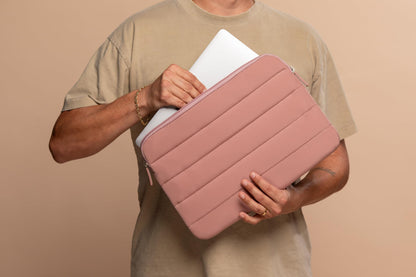 ANECDOTE Laptop Case 15-16 Inch – A Perfect Laptop Sleeve - Compatible with MacBook Air/Pro 15 inch M3 M2 M1 Chip Pro Max 2023-2021 – Fits Well, Made of 100% Nylon with Aesthetic Design (Mauve)