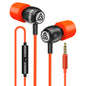 LUDOS Clamor Wired Earbuds in-Ear Headphones, 5 Years Warranty, Earphones with Microphone, Noise Isolating Ear Buds, Memory Foam for iPhone, Samsung, School Students, Kids, Women, Small Ears - Purple