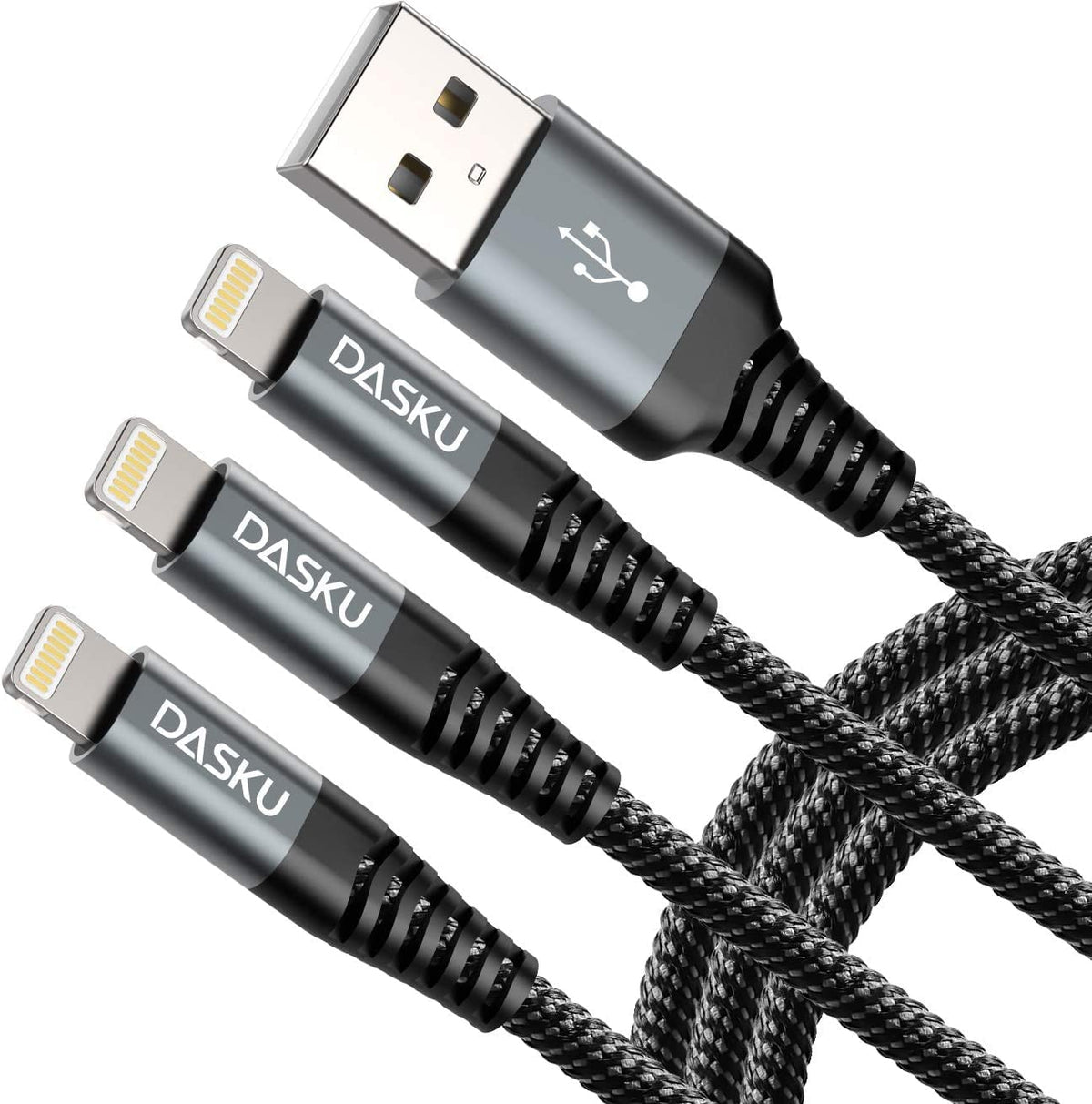 iPhone Cord Fast Charging [MFi Certified] Long Lightning Cable 10FT, 3 Pack