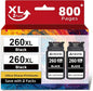 Ankink Compatible Ink Cartridges Replacement for Canon 260XL PG 260 PG260 XL Fit for Cannon TR7020 TR7020a TR7022 TS6420 TS6400 TS5300 TS5320 TS6420a Printers (Black 2-Pack)