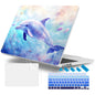 Lepeoac Case for 2026/2025/2024/2023 MacBook Air 15-inch Laptop Release M5 A3448 /M4 A3241 /M3 A3114 /M2 A2941, Stylish Protective Hard Shell Cover for MacBook Air 15.3 inch, Blue Whale