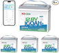 Redodo 12V 100Ah Smart Mini Bluetooth LiFePO4 Battery, Smallest Lithium Battery，Max 1280Wh, 10-Year Lifespan with Up to 15000 Deep Cycles, Upgraded 100A BMS for RV, Marine, Solar, Camping - 4 Pack