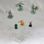 AAiphuwew 6pcs Combat Risers for Flying Miniatures, Adjustable Height Multi-Tiered Raised Platforms Flying Miniatures Combat Riser for Tabletop RPG and Board Games