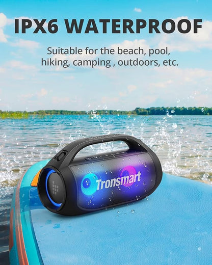 Tronsmart Bang SE Portable Bluetooth Speaker, Colorful LED and 40W Wireless Stereo to Infuse Your Party, Ultra Lightweight Portable Design and IPX6 Waterproof, Suitable for Party/Outdoor/Travel