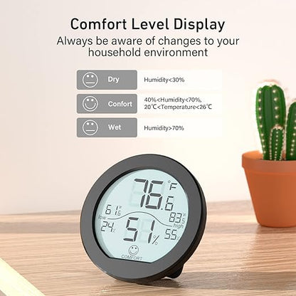 Indoor Digital Hygrometer Thermometer for Room Temperature Humidity Meter
