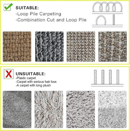 WILLBOND 2 Pack 10 ft x 3 Inch Cable Floor Strip Cable Cover Cords Carpet Protector Management Hook and Loop Tape for Wires on Floor Cords and Prevent a Trip Hazard (Brown)